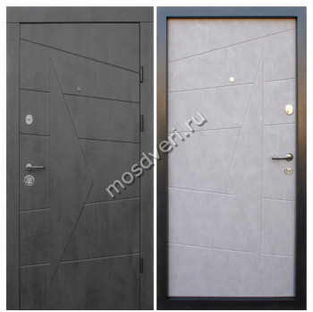 Серая входная дверь в квартиру SVDV-17 - купить от производителя Мосдвери Серая входная дверь в квартиру SVDV-17