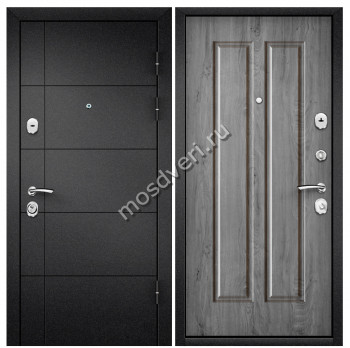 Черная входная дверь в квартиру CHD-13 - купить от производителя Мосдвери Черная входная дверь в квартиру CHD-13