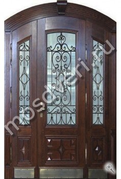 Арочная входная дверь с ковкой ВДА-81 - купить от производителя Мосдвери Арочная входная дверь с ковкой ВДА-81